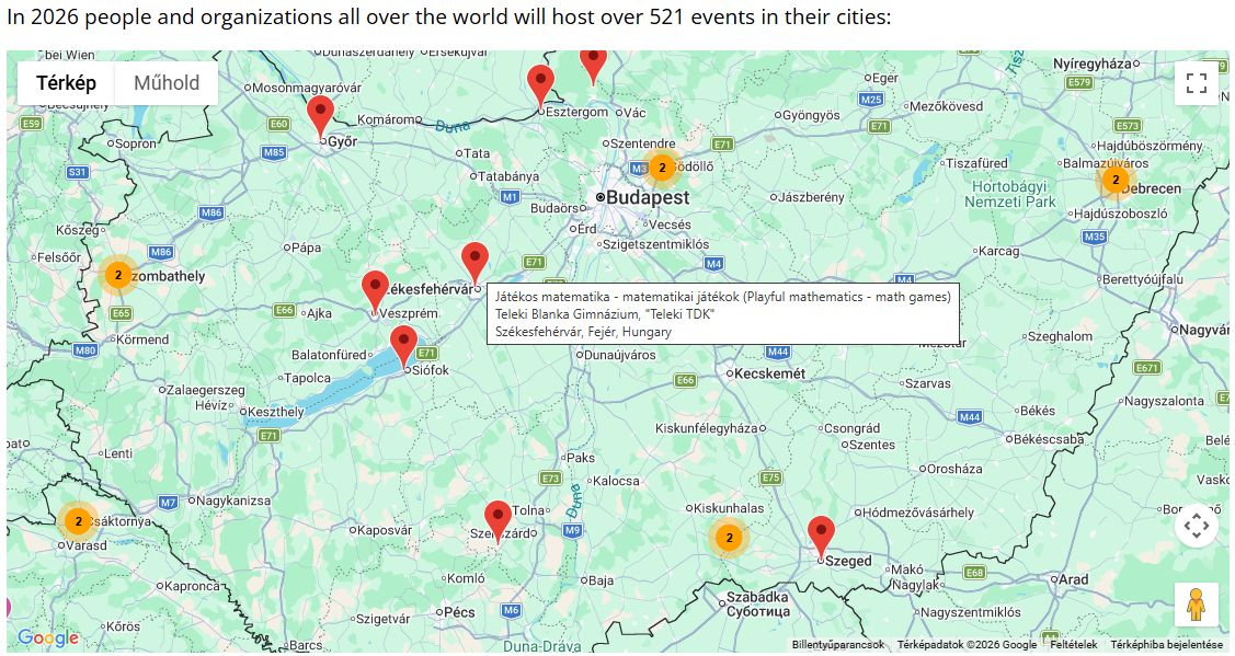 Térképen a programunk